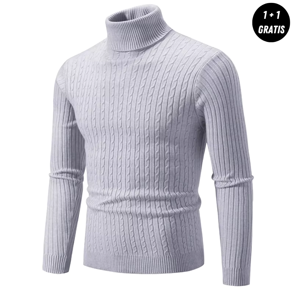 Alexander - warmer gewebter Rollkragenpullover (1+1 GRATIS)