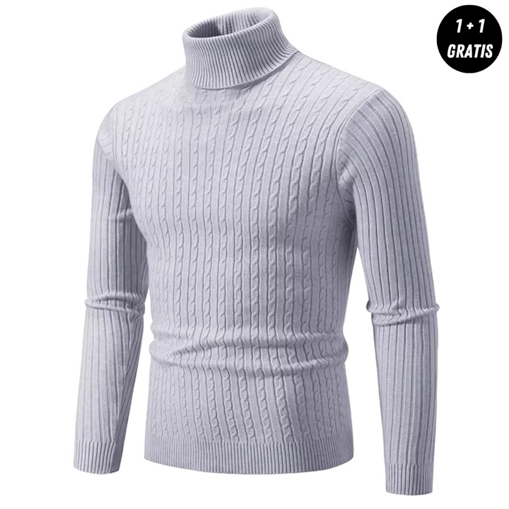 Alexander - warmer gewebter Rollkragenpullover (1+1 GRATIS)