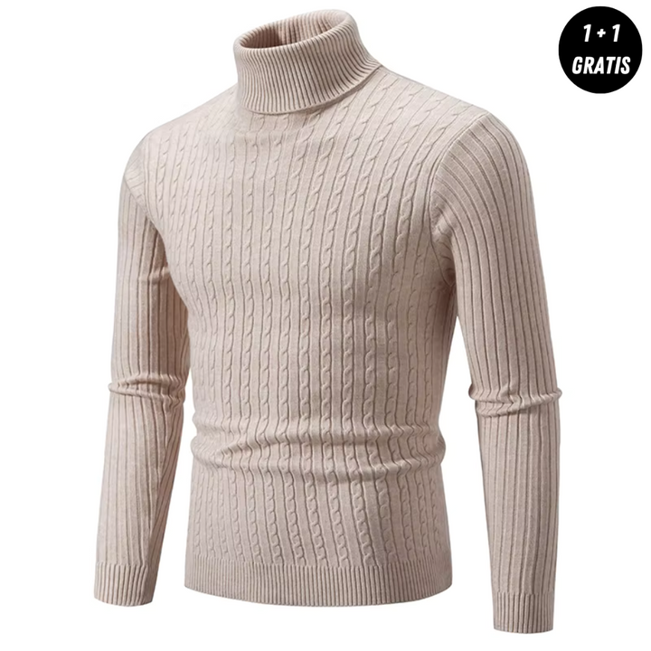 Alexander - warmer gewebter Rollkragenpullover (1+1 GRATIS)