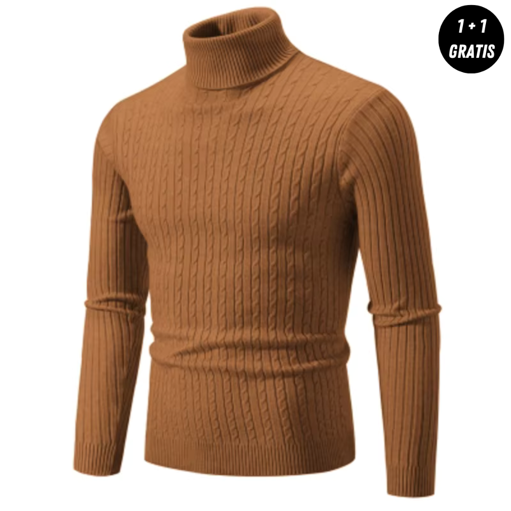 Alexander - warmer gewebter Rollkragenpullover (1+1 GRATIS)