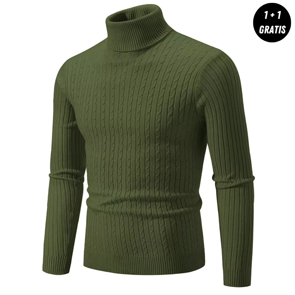 Alexander - warmer gewebter Rollkragenpullover (1+1 GRATIS)