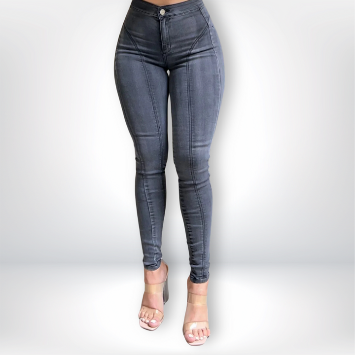 Jenna - Hochtaillierte Soft Stretch Skinny Jeans