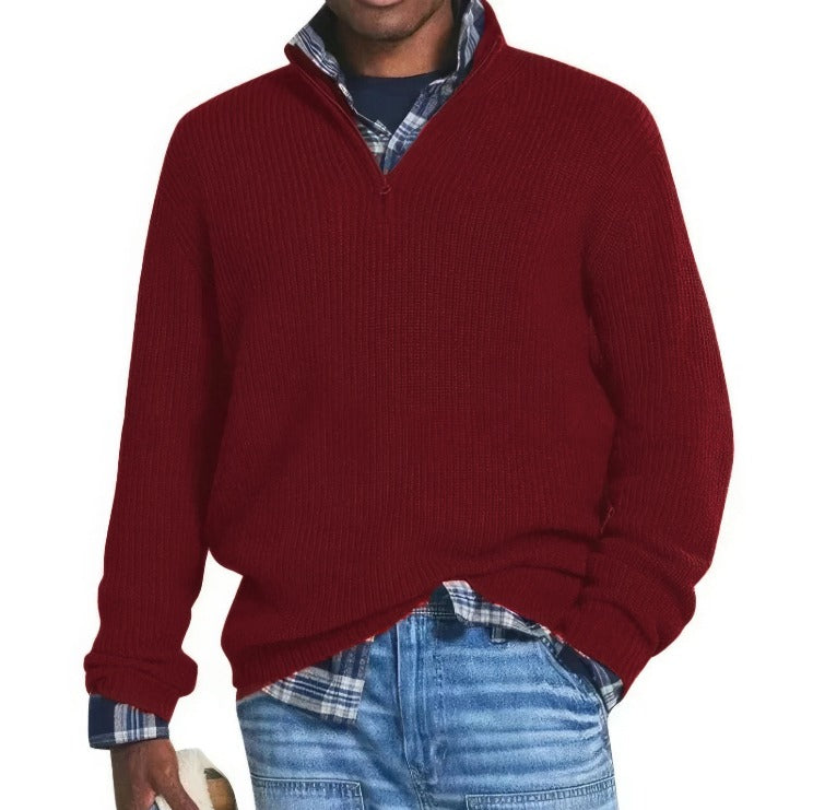 Cooper - Gestrickter Zip-Pullover