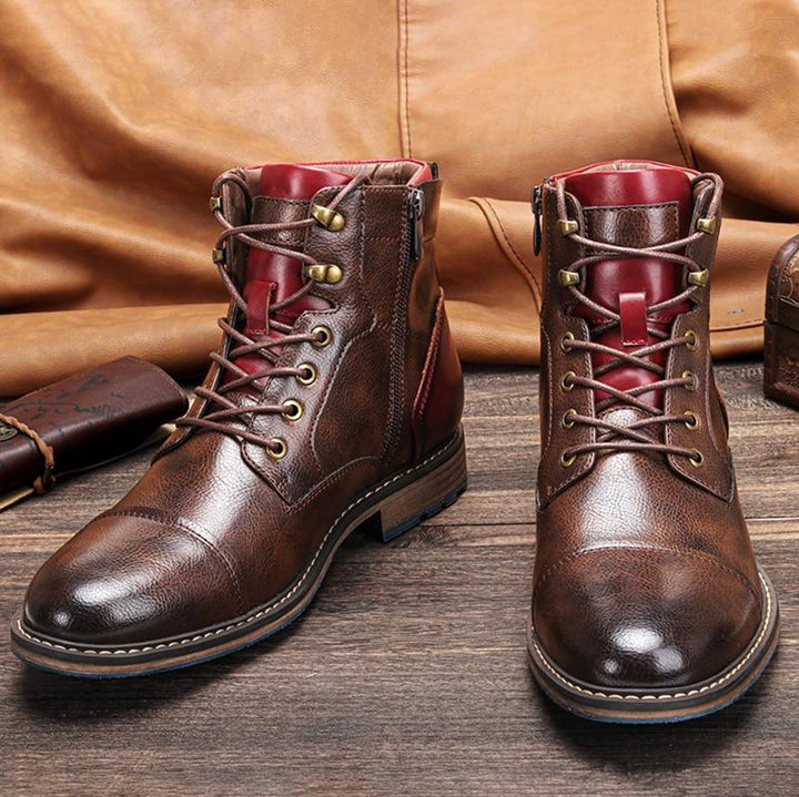 Lukas - Herren Leder-Oxford Stiefel im klassischen Design