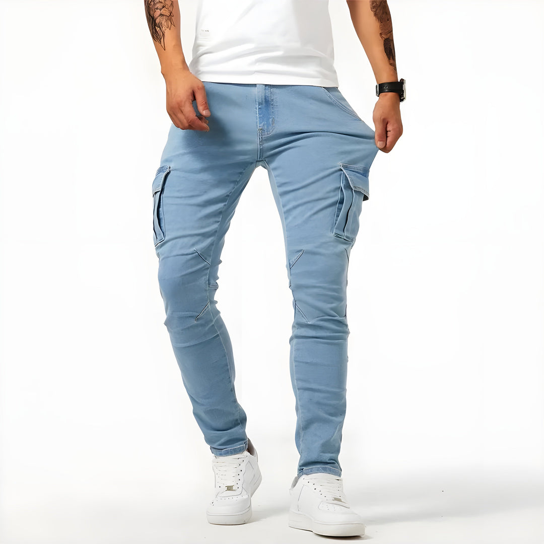 Sam - Cargo-Hose mit Stretch-Denim