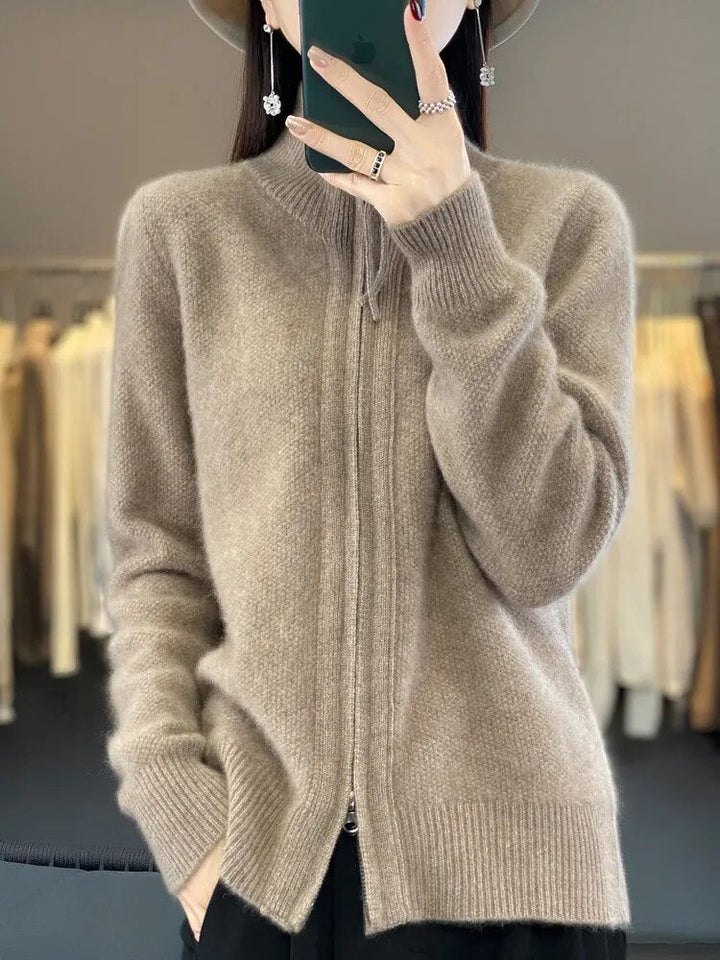 Amelia - Gemütlicher Zip-Up Cardigan