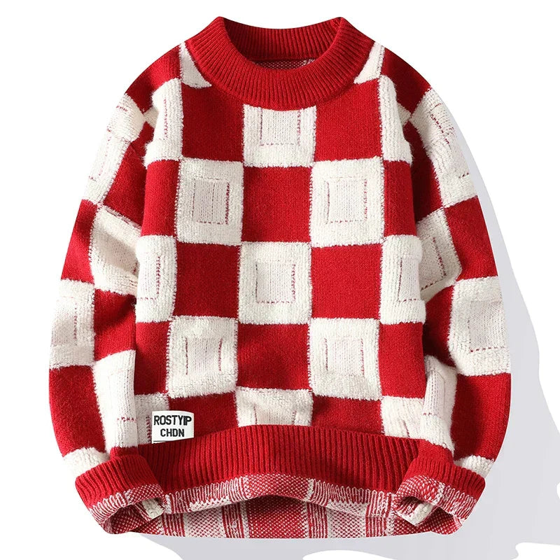Basel Belle | Übergroßer Vintage Strickpullover für Männer