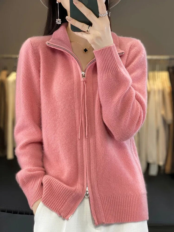 Amelia - Gemütlicher Zip-Up Cardigan