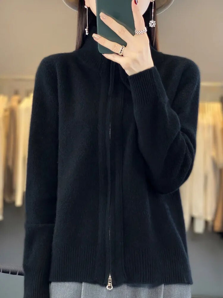 Amelia - Gemütlicher Zip-Up Cardigan