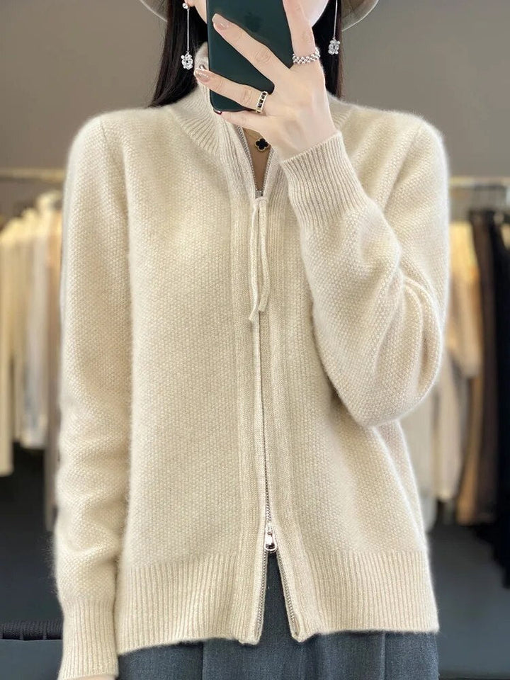 Amelia - Gemütlicher Zip-Up Cardigan