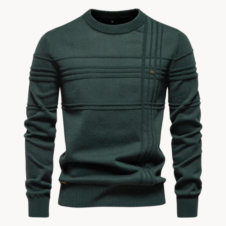 Jonas - Zeitloser Pullover mit edlem Rautendesign