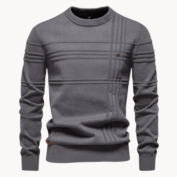 Jonas - Zeitloser Pullover mit edlem Rautendesign