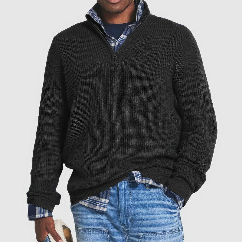 Cooper - Gestrickter Zip-Pullover