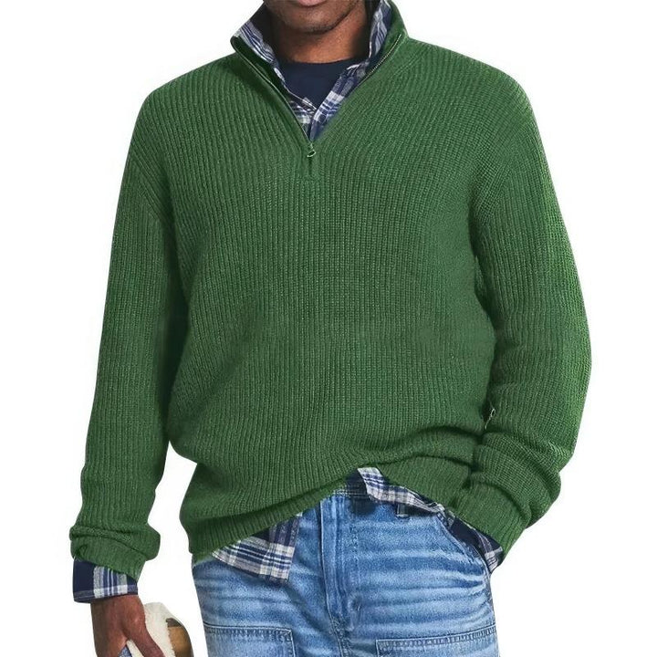 Cooper - Gestrickter Zip-Pullover