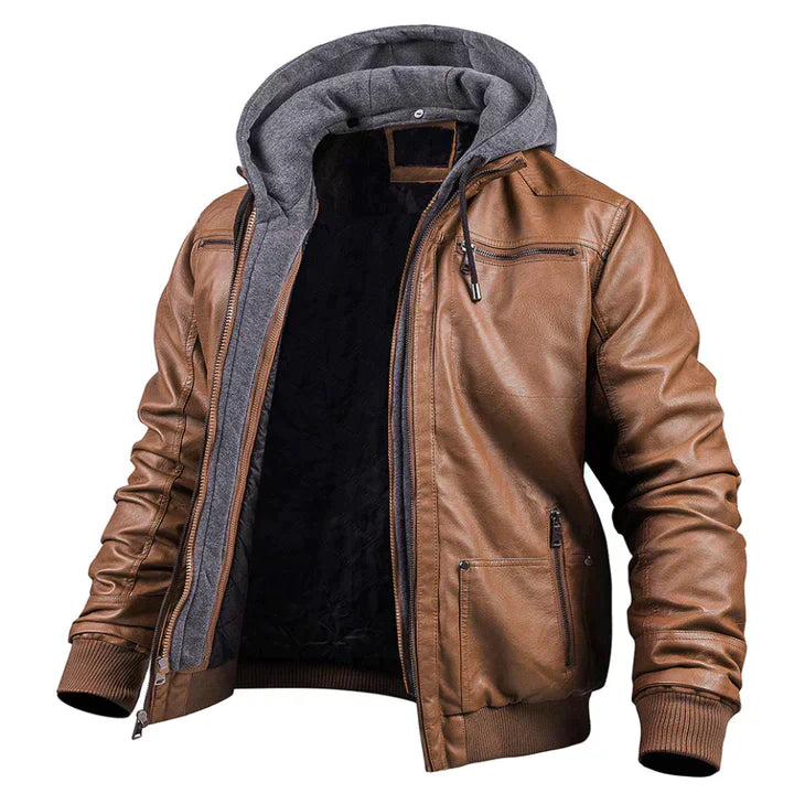 Dave - Leder Winterjacke