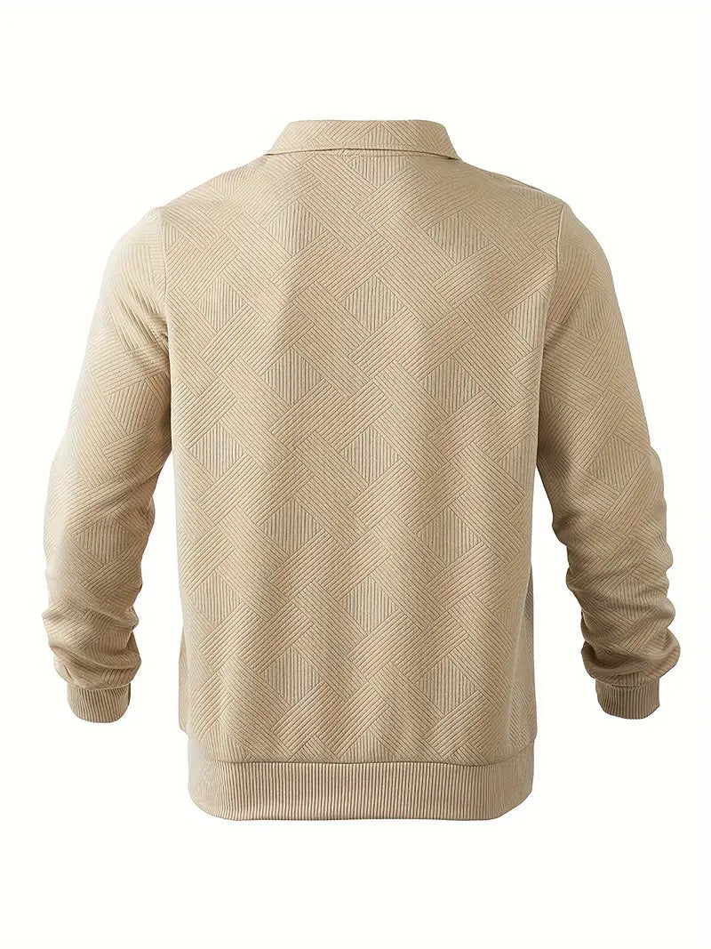 Dexx - Vintage Zip-Pullover mit geometrischem Design