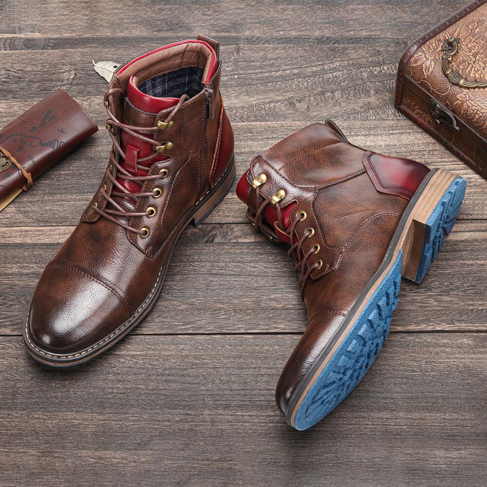 Lukas - Herren Leder-Oxford Stiefel im klassischen Design